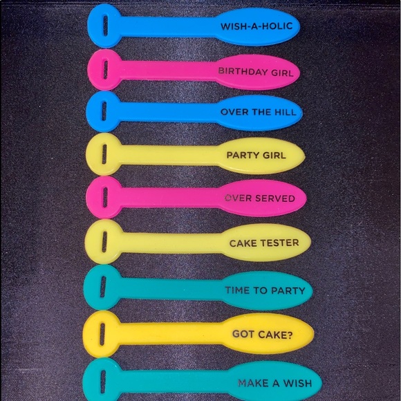 10 DRINK markers for wine, champagne, etc. glasses - Picture 1 of 6